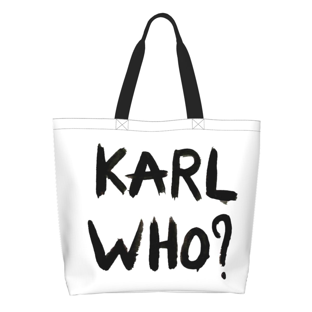 Women'S Karl Bags - Custom Karl Who Grocery Shopping Tote