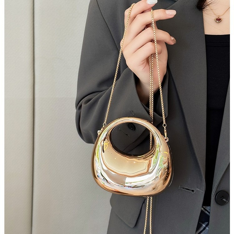 Clutch Bag Evening - Mini Golden Evening Bag Purses and