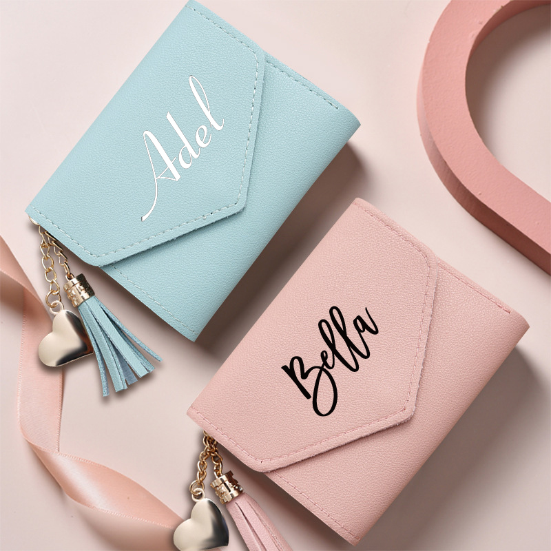 Women Bags For Eid - Personalized Women Leather Wallet Card Bag