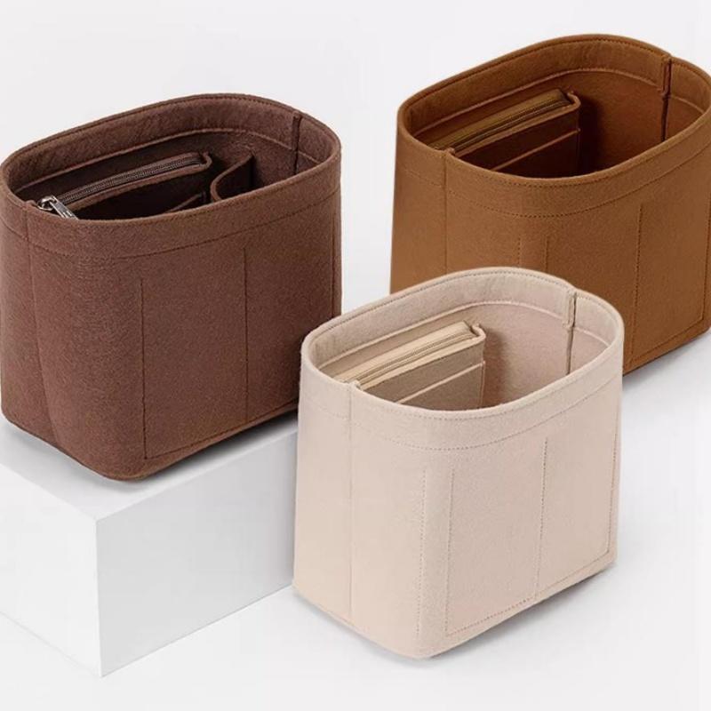 Women Bags Goyard - Felt Insert Bag Cosmetic Organizer Insert