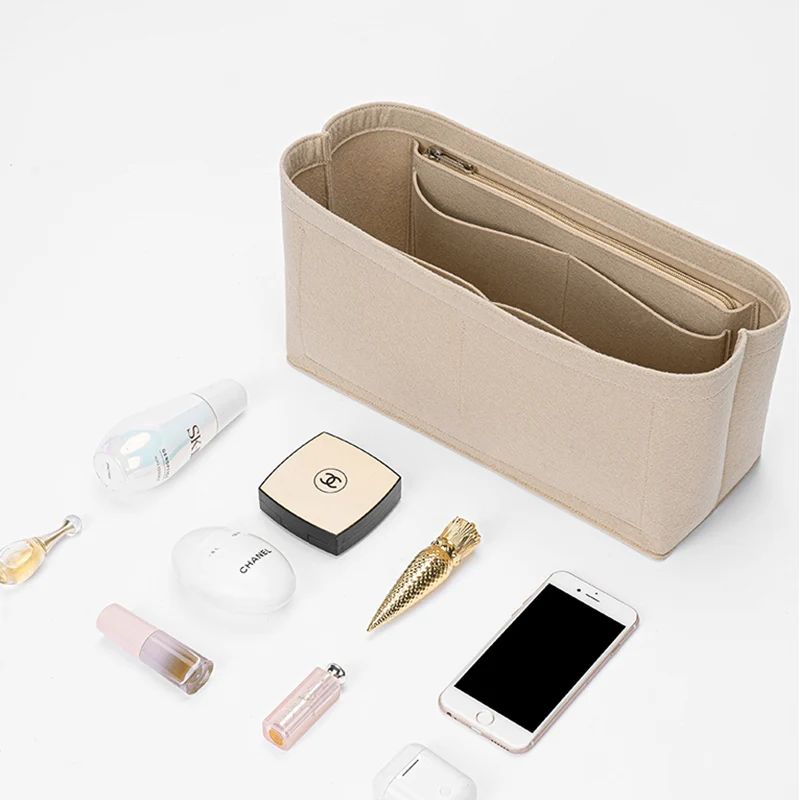 Women Bags Goyard - Felt Insert Bag Cosmetic Organizer Insert