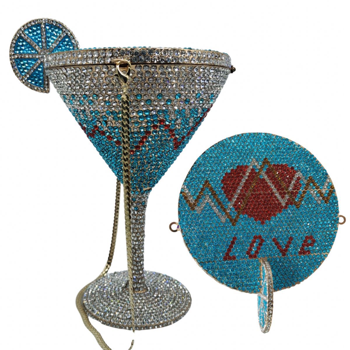 Jewels Martini purse Diamond E - Clutch Bag Evening ulasan dan harga