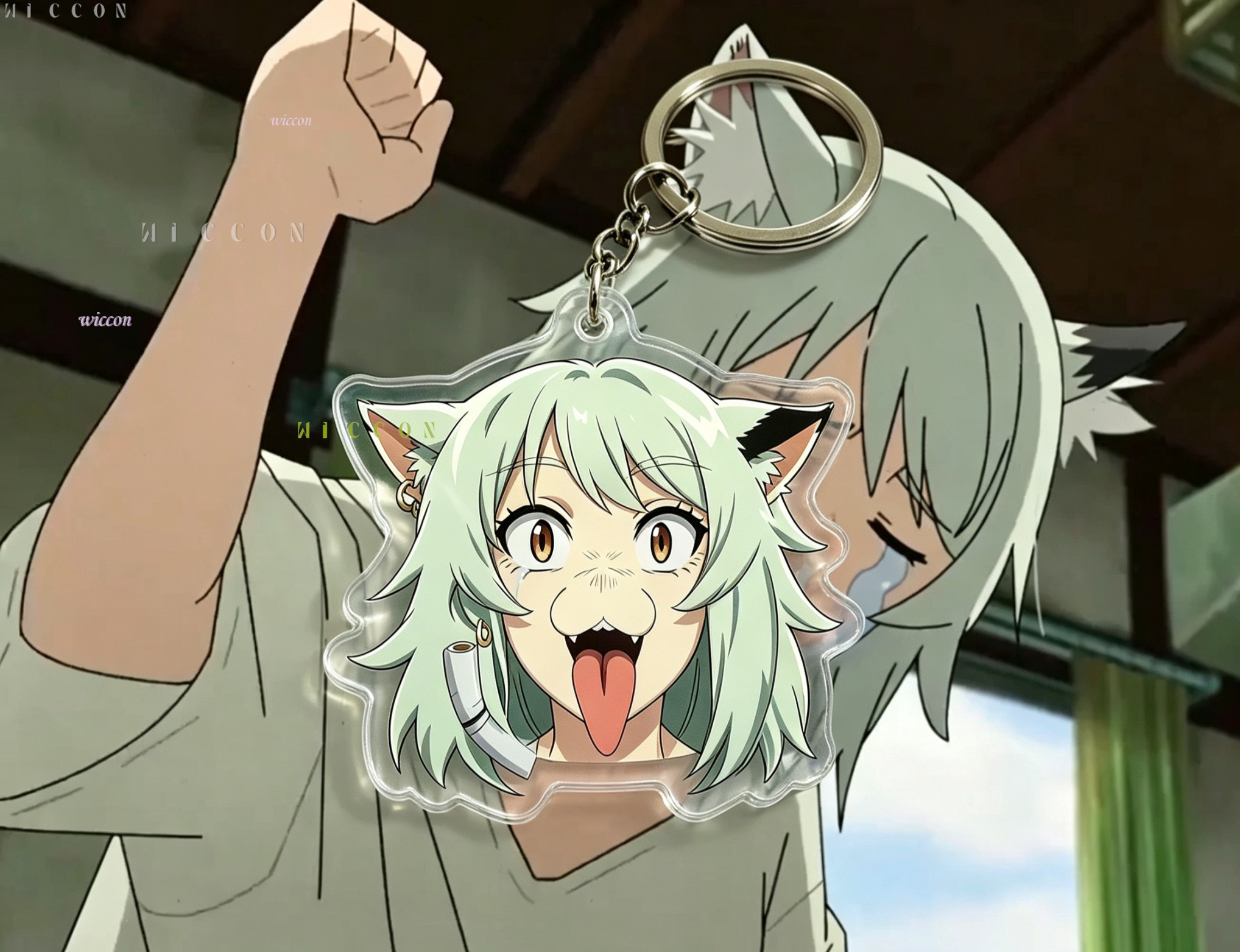 Chainsmoker Cat Keychain Yanik - Women'S Japanese Bags ulasan dan harga