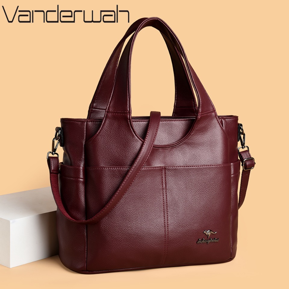 Soft Leather Tote Bag 3 Main C - Women Bags Polene ulasan dan harga