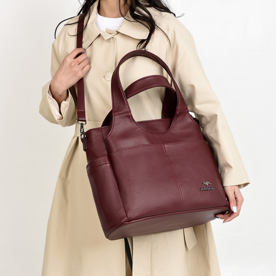 Soft Leather Tote Bag 3 Main C - Women Bags Polene ulasan dan harga
