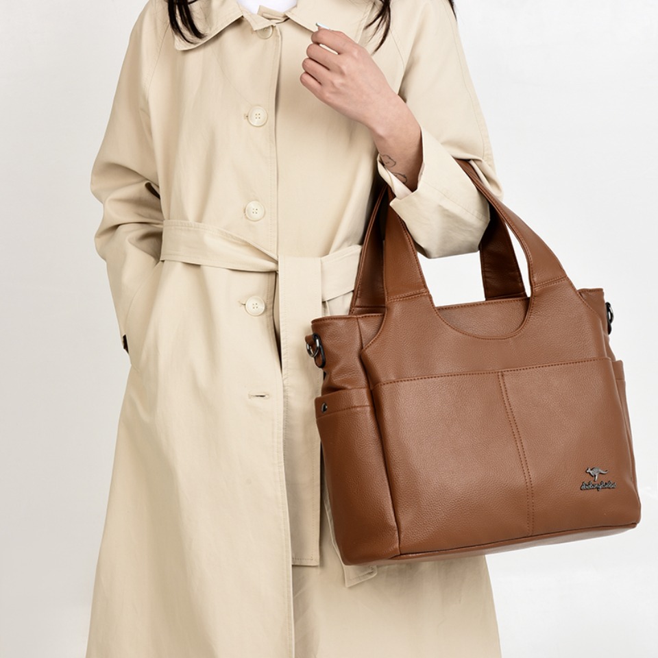 Soft Leather Tote Bag 3 Main C - Women Bags Polene ulasan dan harga