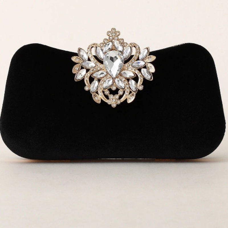 Dark Green Velvet Clutch Bag L - Clutch Bag Evening ulasan dan harga