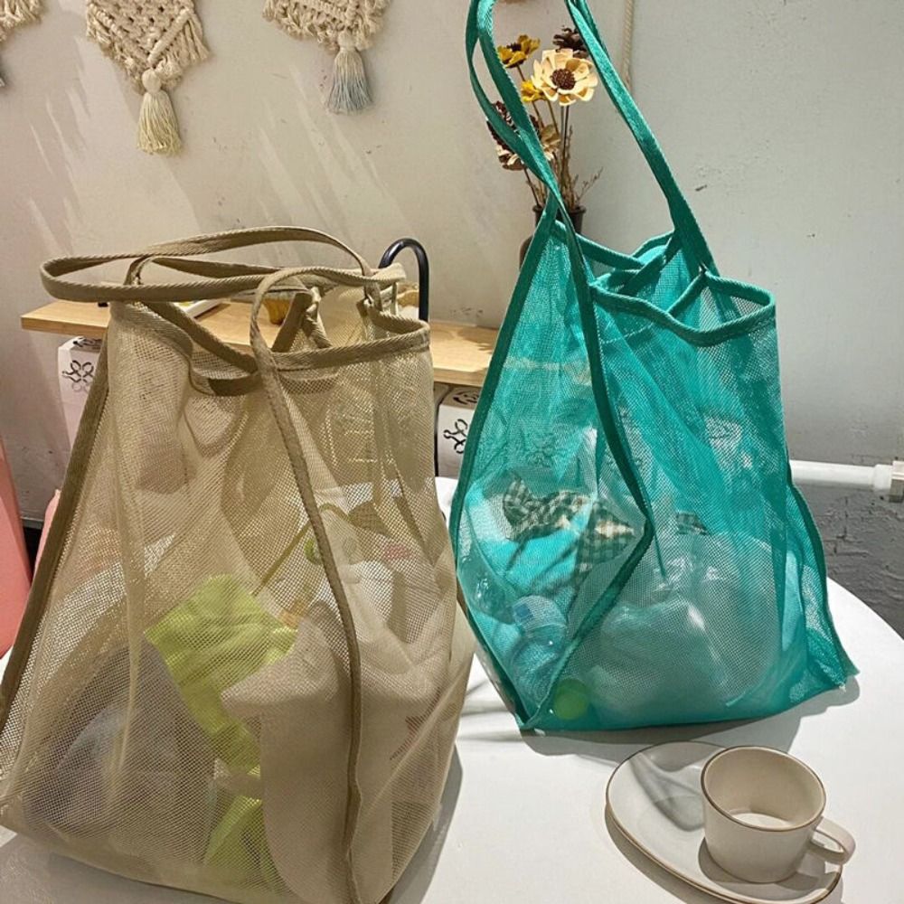 Mesh Shoulder Bag Transparent  - Women Bags Daily Use ulasan dan harga