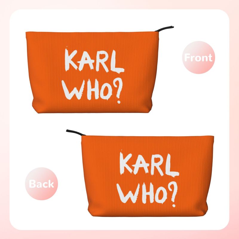 Karl Who Slogan Makeup Bag for - Women'S Karl Bags ulasan dan harga