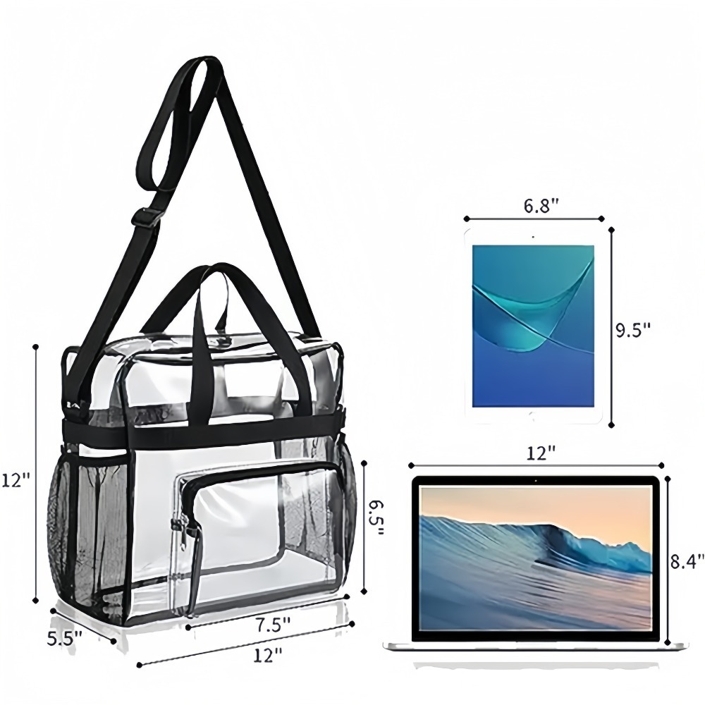 Clear Tote Bag Heavy Duty Plas - Women Bags Daily Use ulasan dan harga