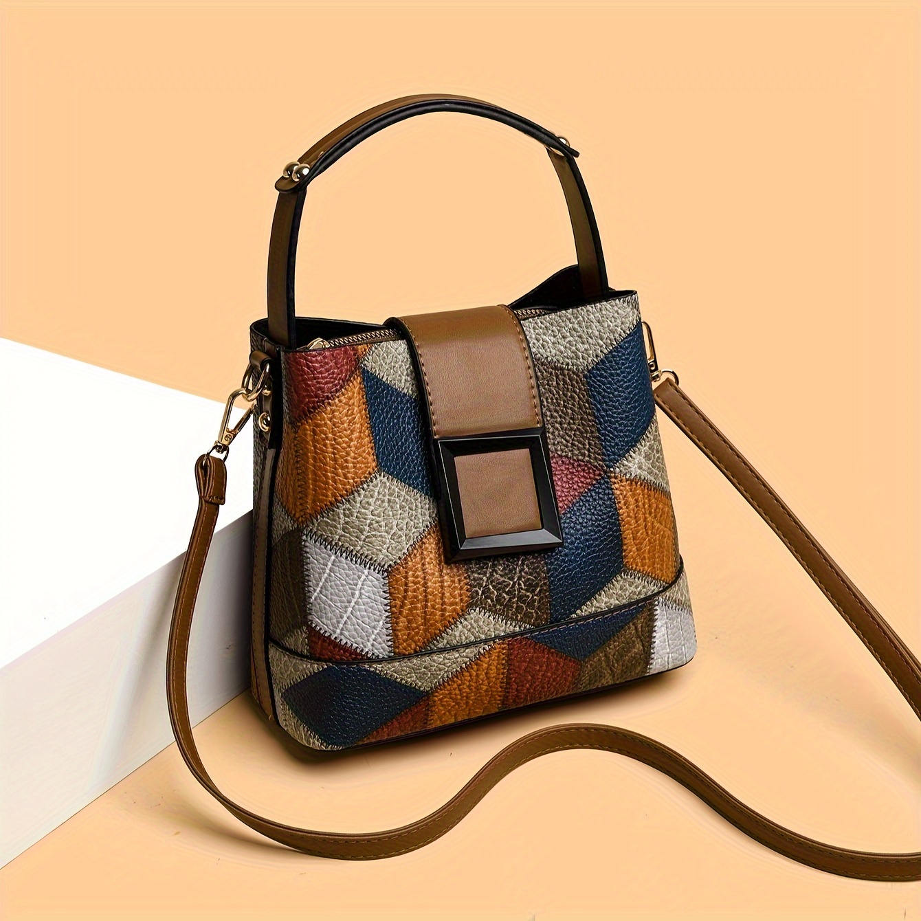 Simple Bucket Bag, Trendy Top  - Women Bags And Purses ulasan dan harga