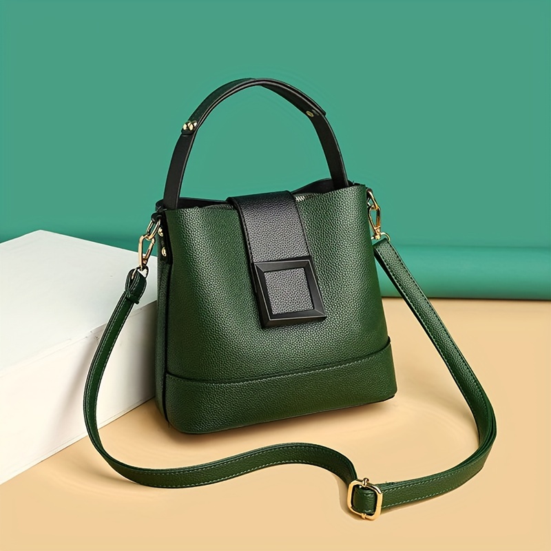 Simple Bucket Bag, Trendy Top  - Women Bags And Purses ulasan dan harga