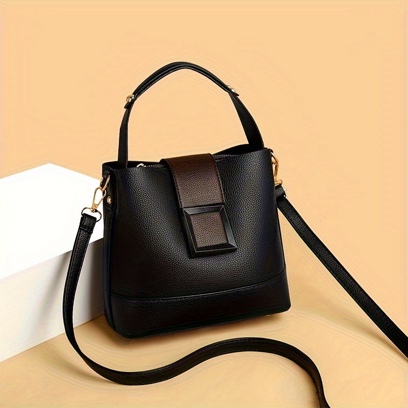 Simple Bucket Bag, Trendy Top  - Women Bags And Purses ulasan dan harga