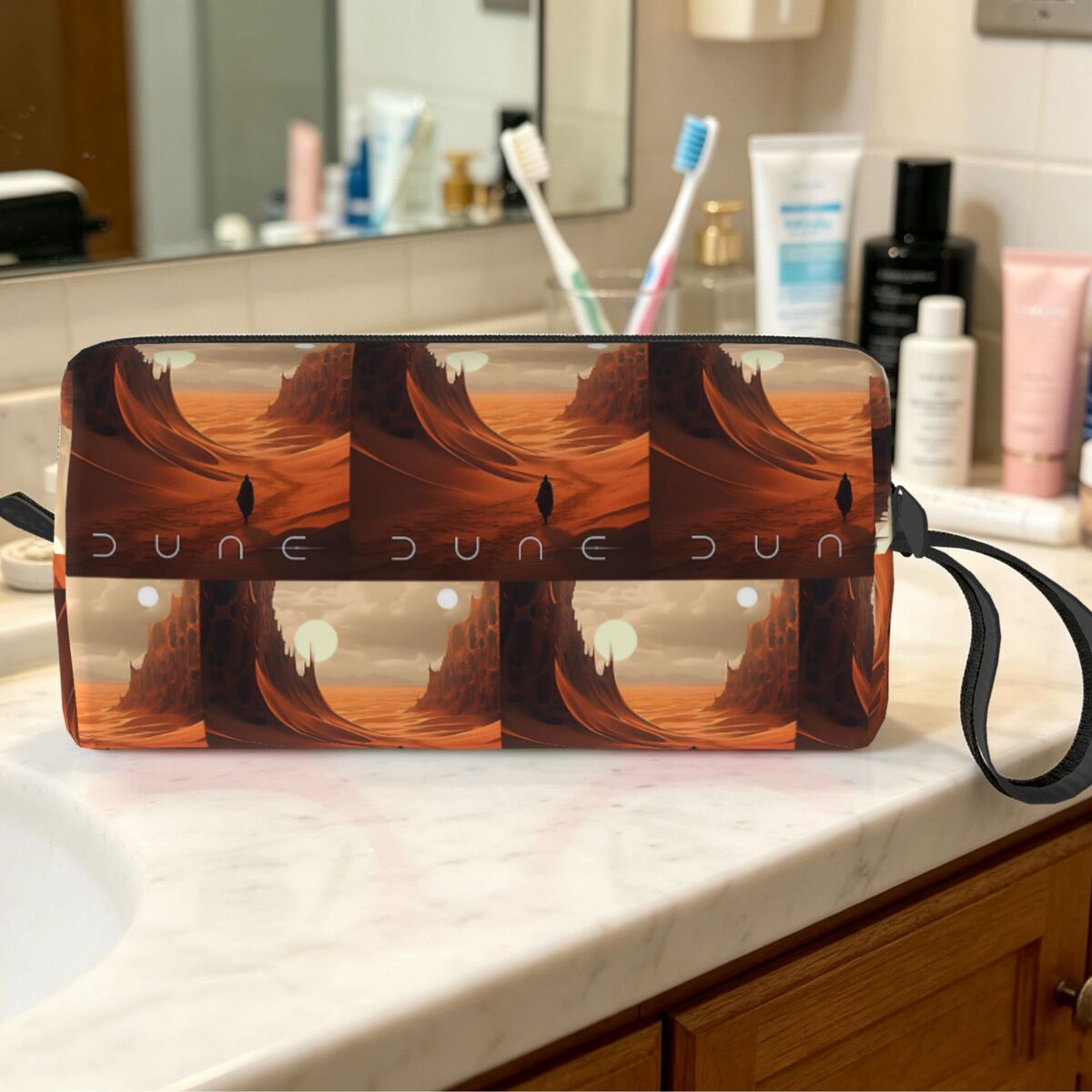Dune 2020 Fan Art Makeup Bag C - Women Bags Dune ulasan dan harga