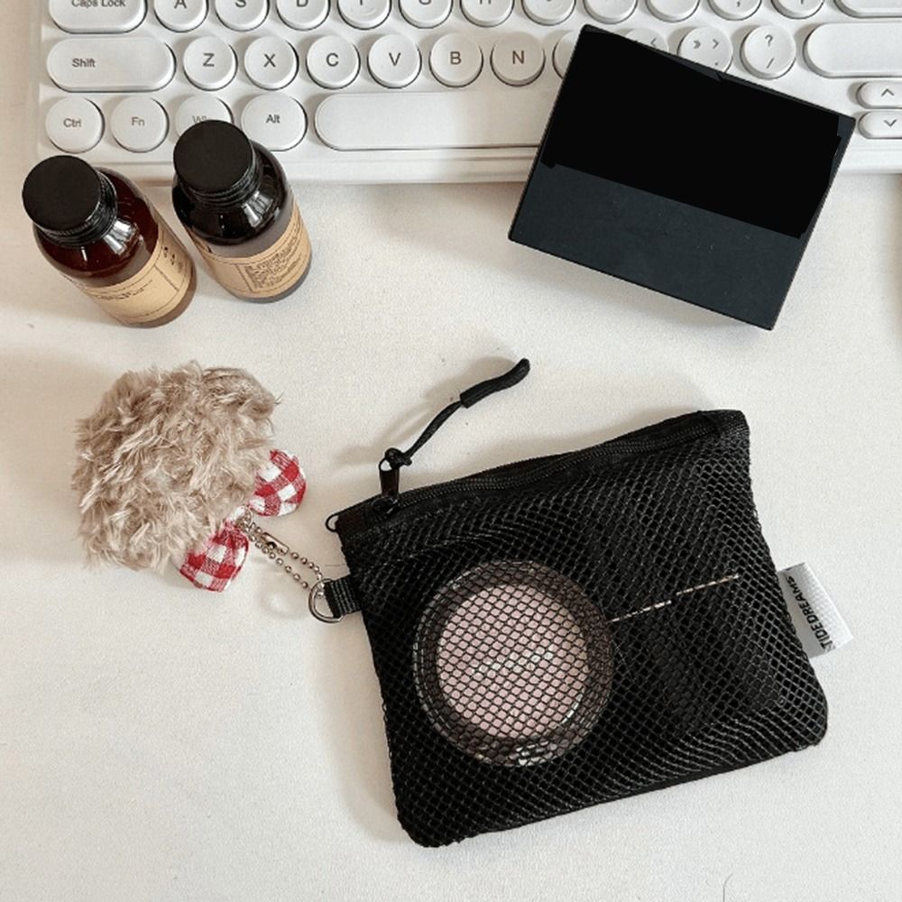 Double Zipper Mesh Storage Bag - Women Bags Pictures ulasan dan harga
