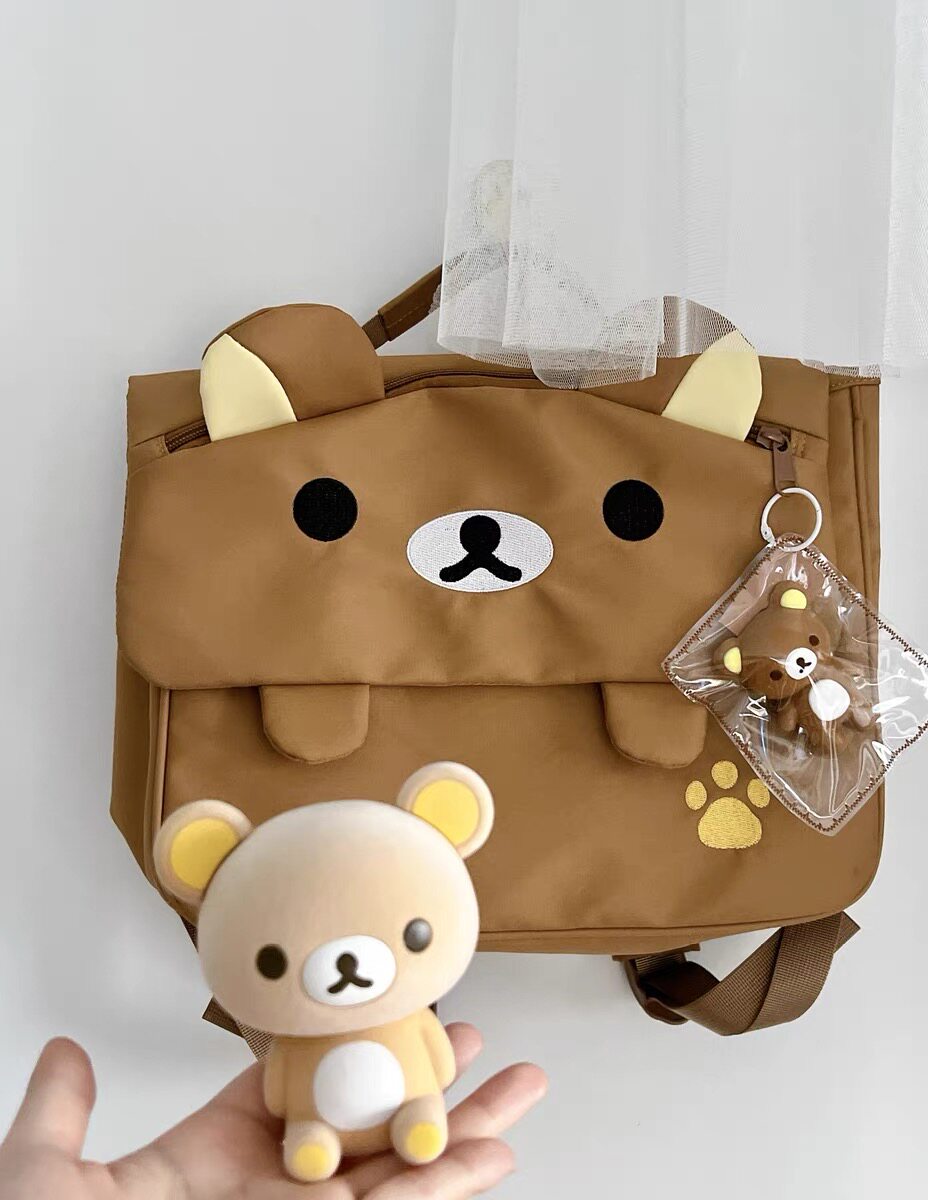 Cartoon Bear Backpack Japanese - Women'S Japanese Bags ulasan dan harga