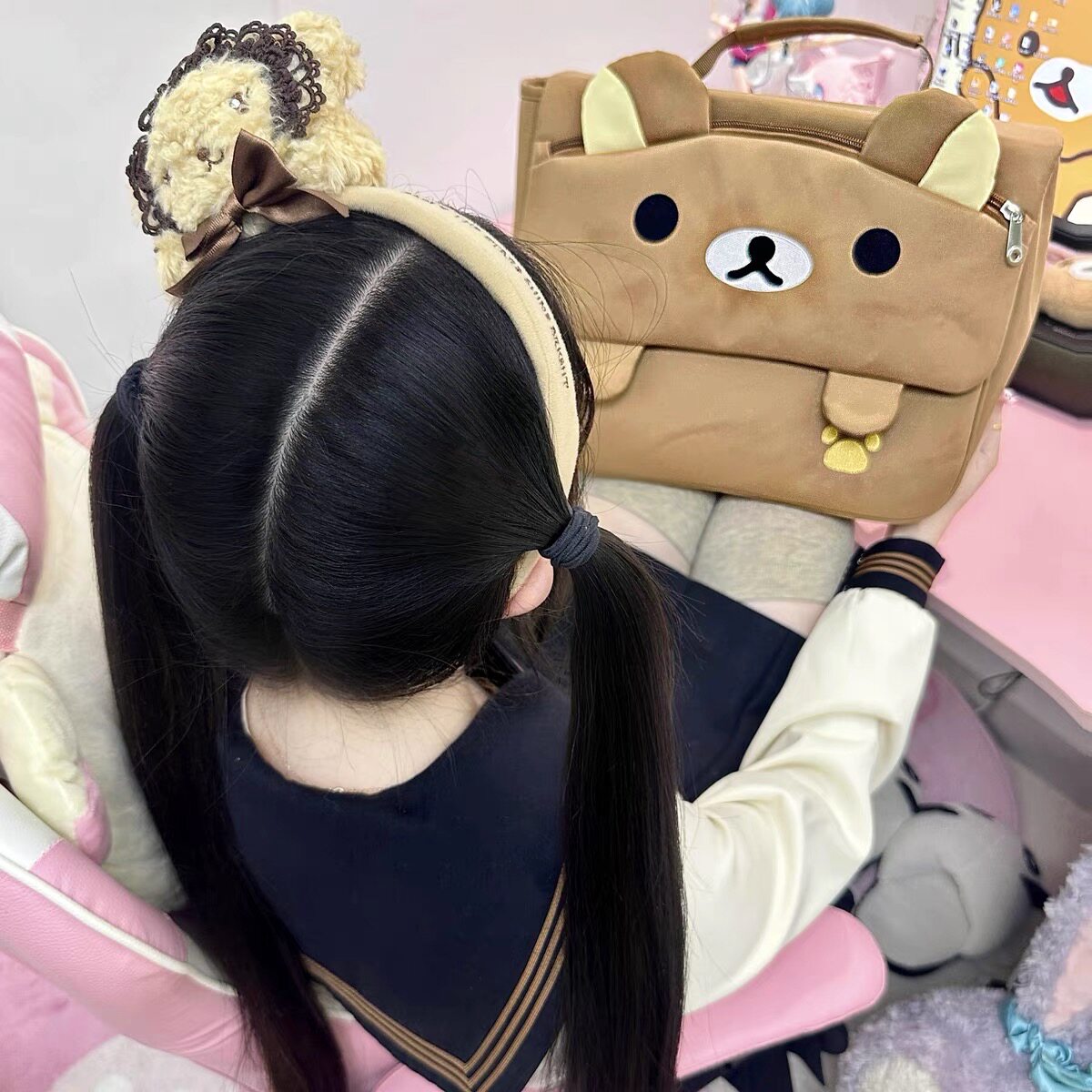 Cartoon Bear Backpack Japanese - Women'S Japanese Bags ulasan dan harga