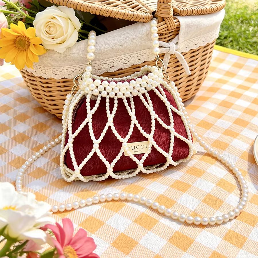 Gucci Gucci’s bag Red Mini Pea - Women Bags Gucci ulasan dan harga