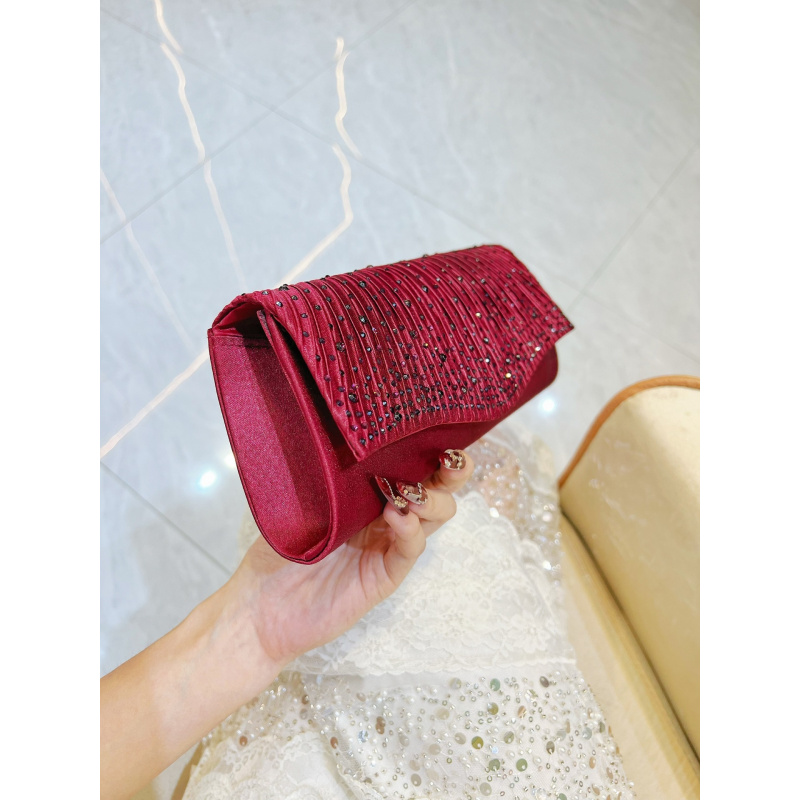 New luxury diamond-embellished - Clutch Bag Evening ulasan dan harga