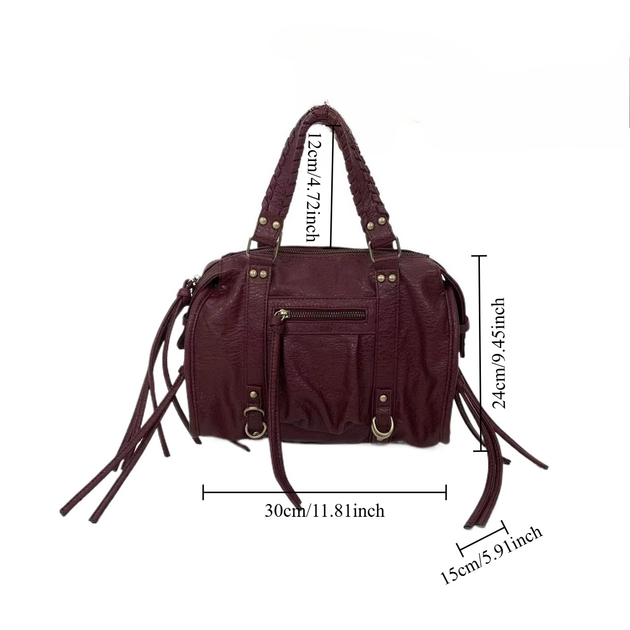 Ladies' retro motorcycle handb - Women Bags Polene ulasan dan harga