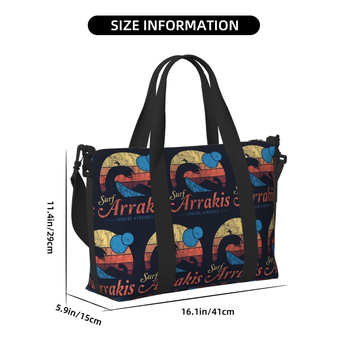 Custom Visit Arrakis Distresse - Women Bags Dune ulasan dan harga