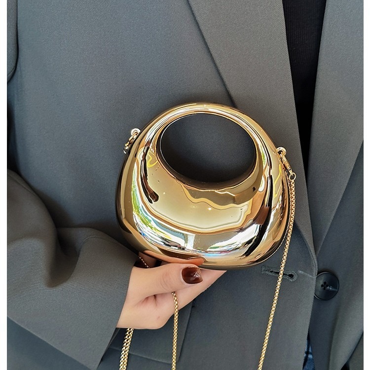 Mini Golden Evening Bag Purses - Clutch Bag Evening ulasan dan harga
