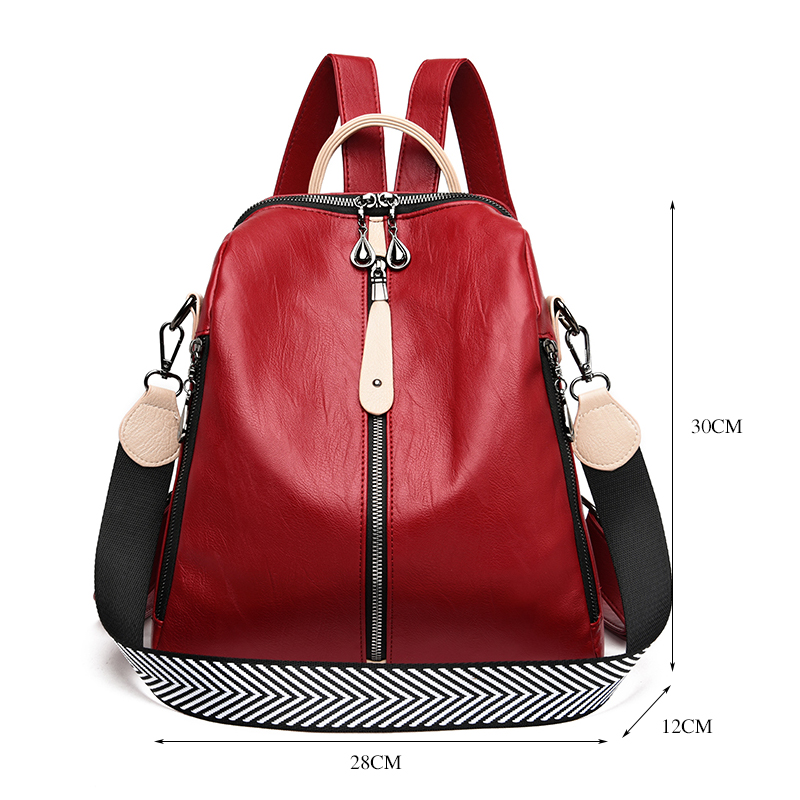 Fashion Backpack Women Soft Le - Women Bags Rack ulasan dan harga