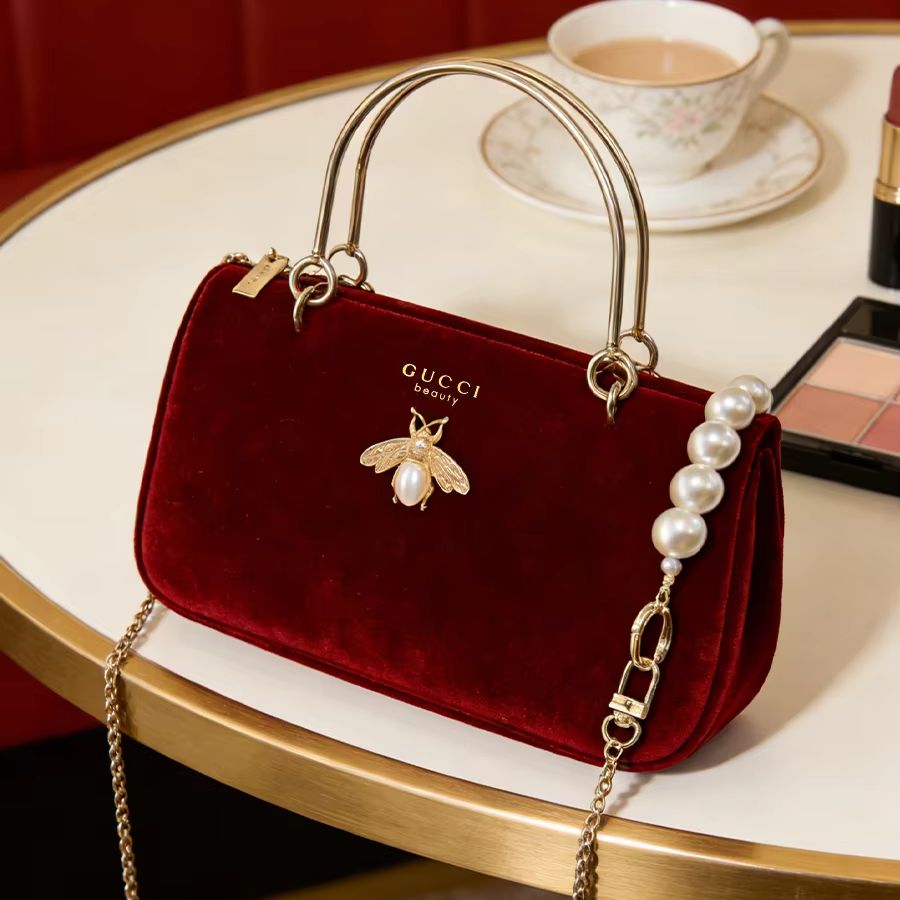 Gucci’s Bag Women Medium Wine  - Women Bags Gucci ulasan dan harga