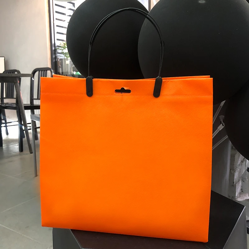 10pcs Orange Non-woven Tote Ba - Women Bags For Eid ulasan dan harga