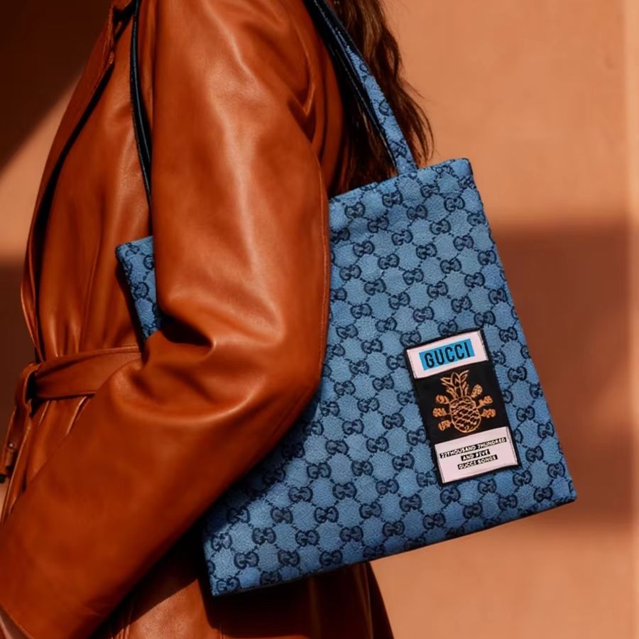 GUCCI bag Womens Canvas Tote B - Women Bags Gucci ulasan dan harga