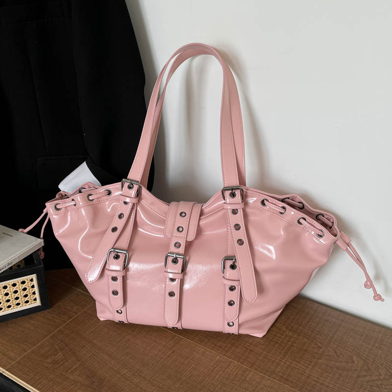Y2K Gothic Rivet Adjustable St - Women Bags Discount ulasan dan harga