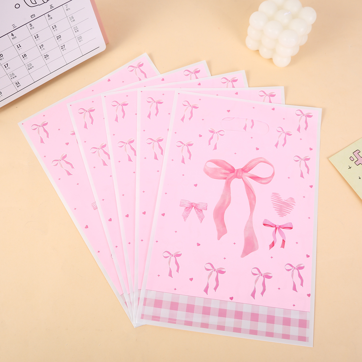 10/30/50Pcs Pink Theme Gift Ba - Women Bags For Eid ulasan dan harga