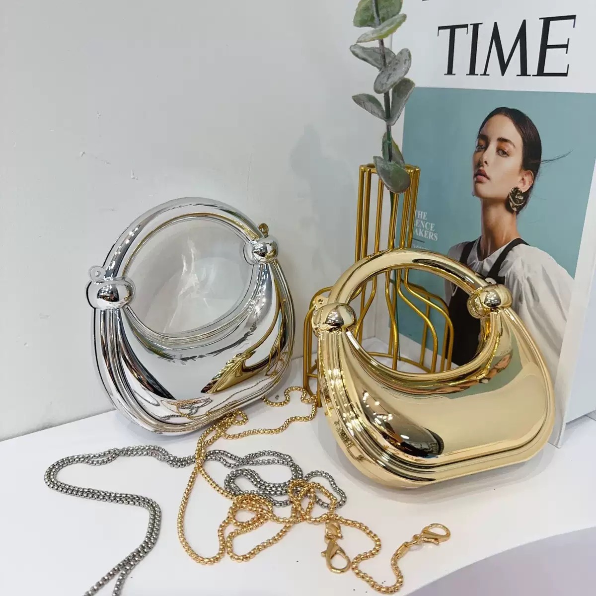 Mini Golden Evening Bag Purses - Clutch Bag Evening ulasan dan harga