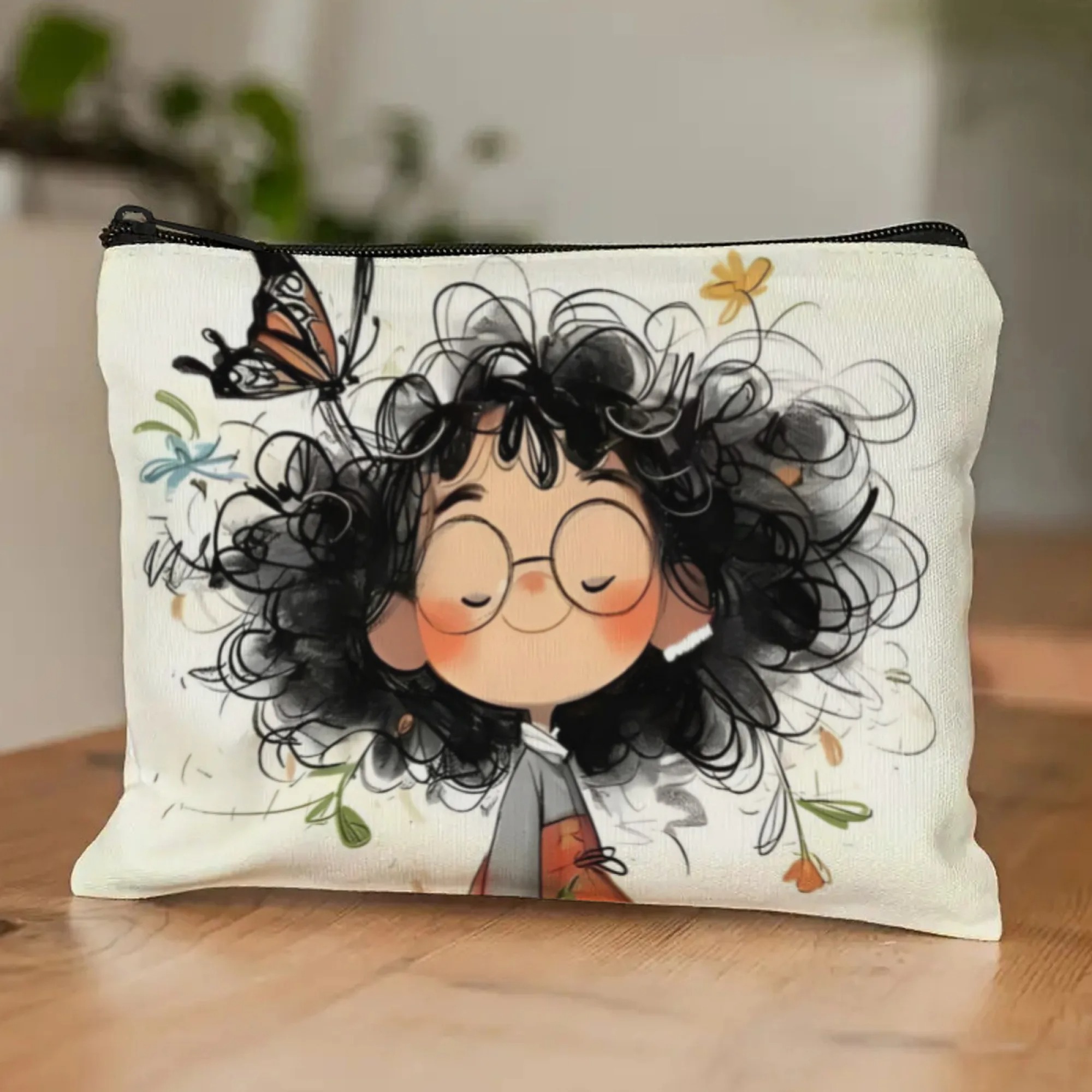 Cartoon Girl Makeup Bag Zipper - Women Bags And Purses ulasan dan harga