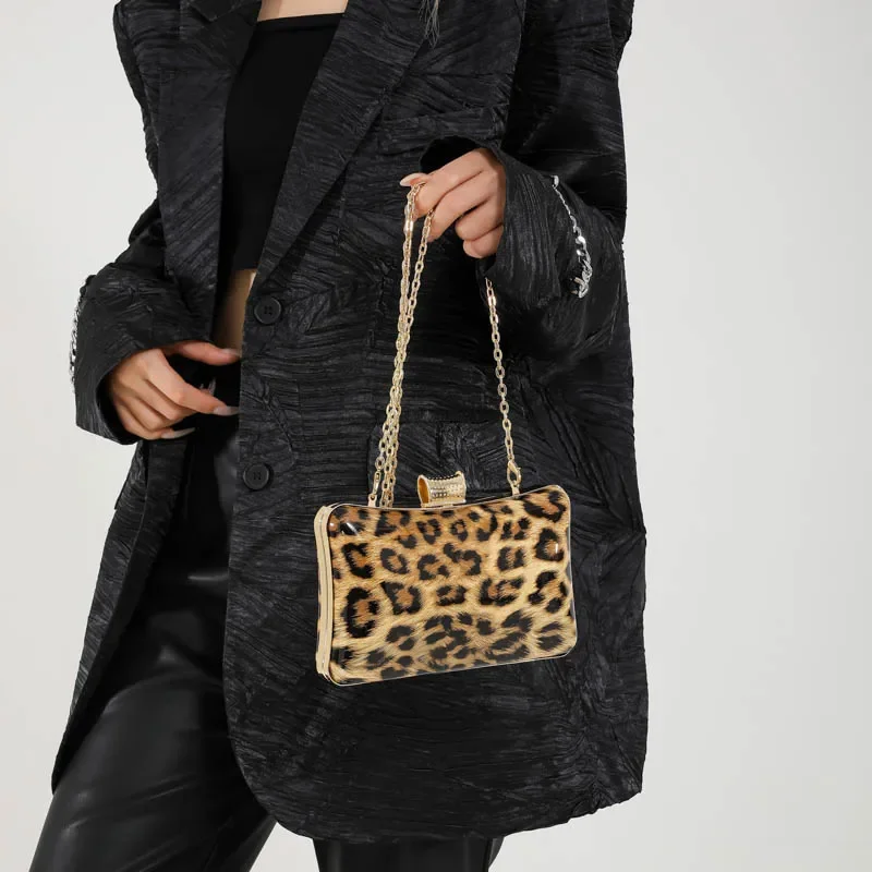 Metal Box Shape Handbags Clutc - Women Bags And Purses ulasan dan harga