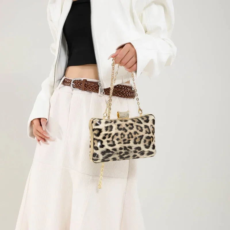 Metal Box Shape Handbags Clutc - Women Bags And Purses ulasan dan harga