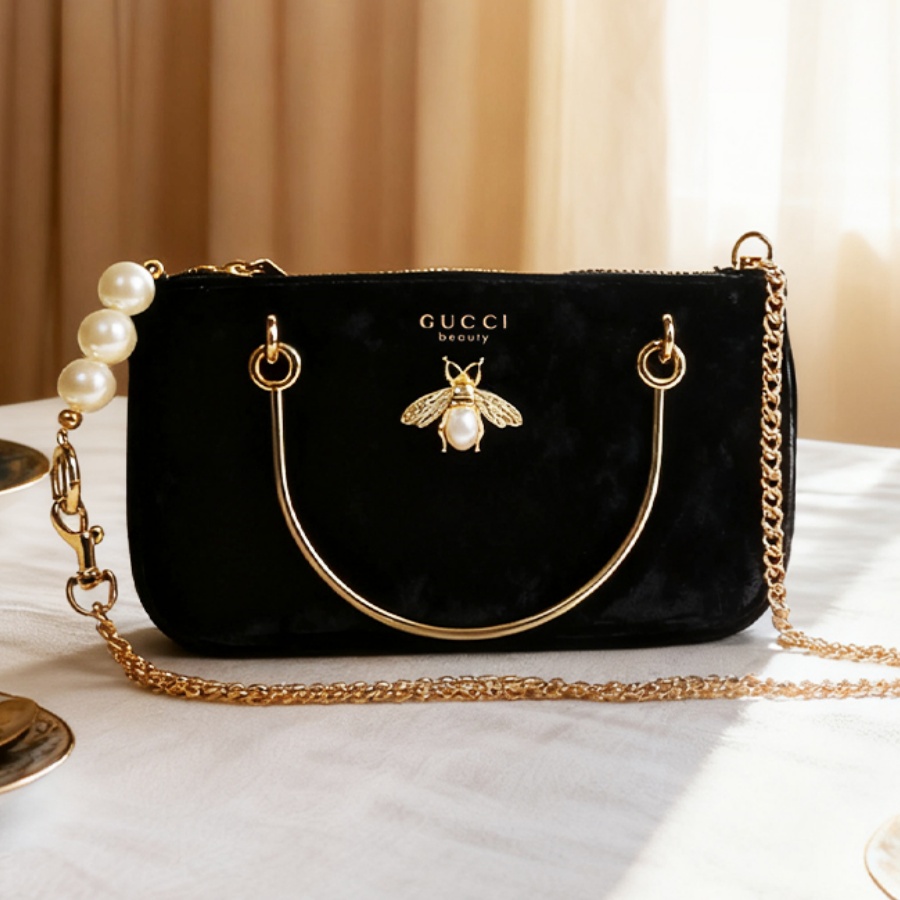 Gucci’s Bag Women Black Velvet - Women Bags Gucci ulasan dan harga