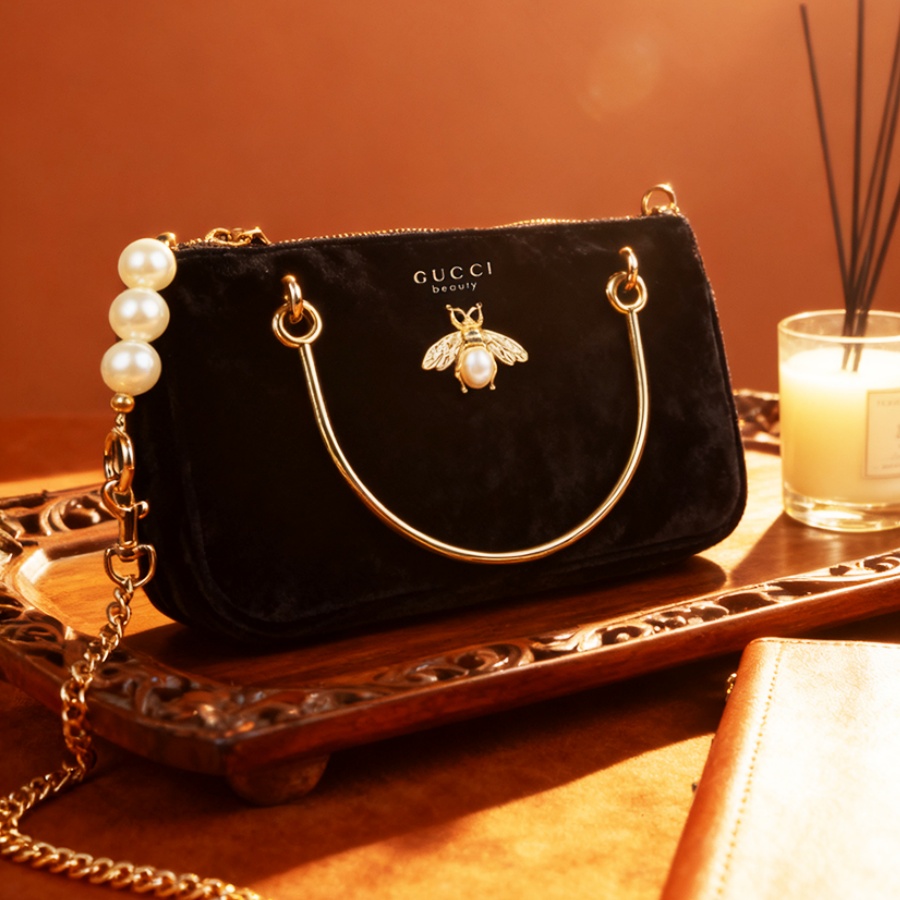 Gucci’s Bag Women Black Velvet - Women Bags Gucci ulasan dan harga