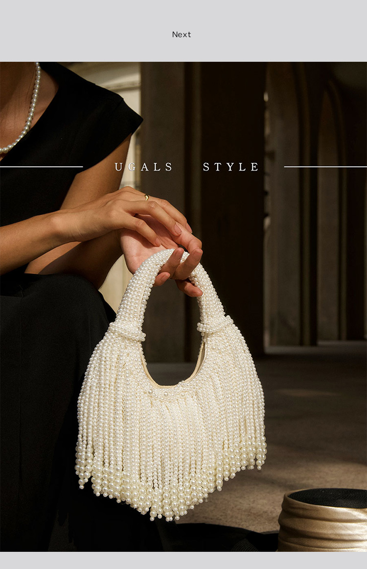 Design Handle Pearl Evening Cl - Clutch Bag Evening ulasan dan harga