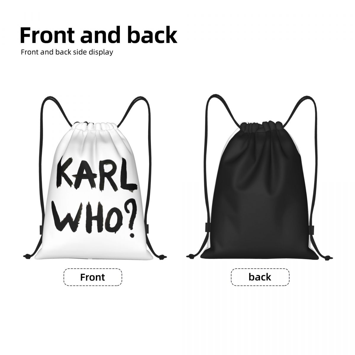 Custom Karl Who Drawstring Bag - Women'S Karl Bags ulasan dan harga