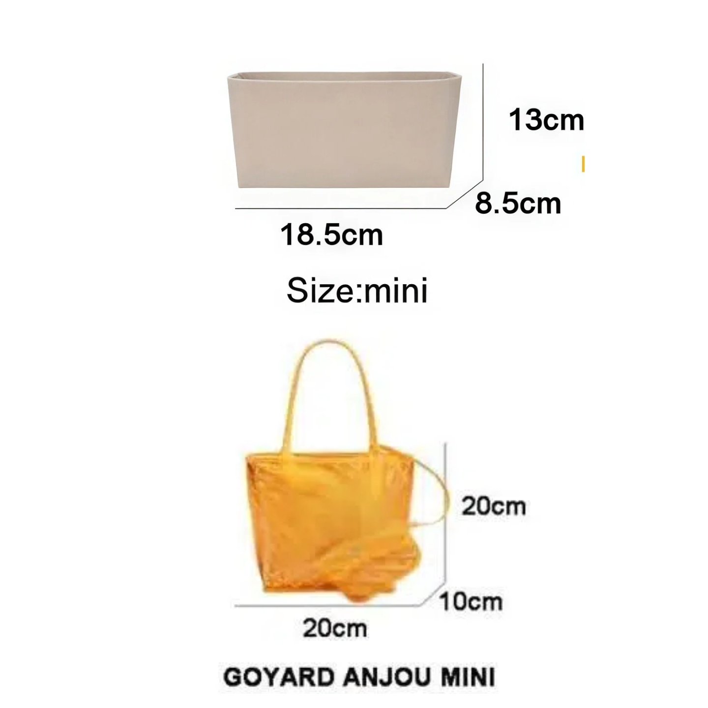 Felt Insert Bag Cosmetic Organ - Women Bags Goyard ulasan dan harga